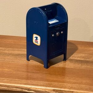USPS Blue Mini Mailbox Coin Bank